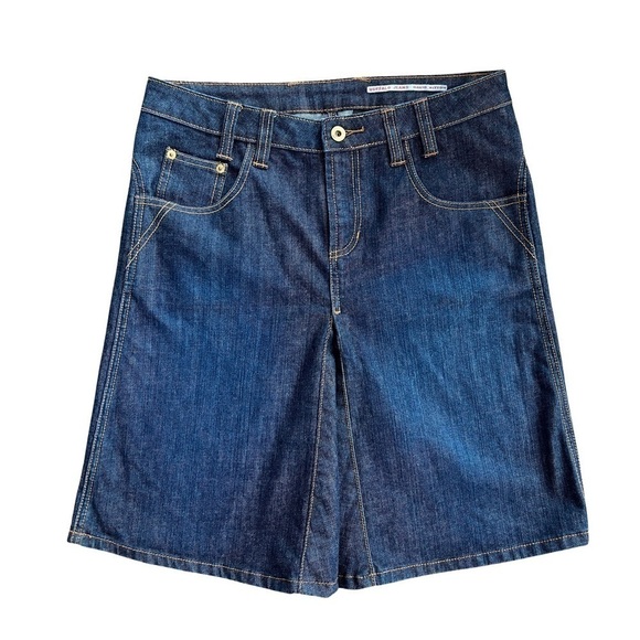 Buffalo Jeans Dark Wash Embroidered Pocket Jean Mini Skirt - Picture 2 of 9